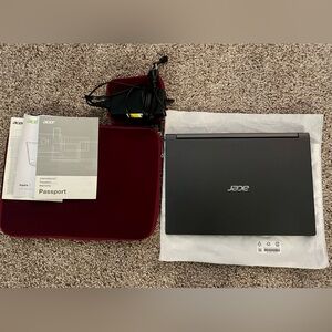Acer Aspire 7 15.6” laptop, Grey. AMD Ryzen 5, NVDIA GeForce GTX, 8 GB RAM
